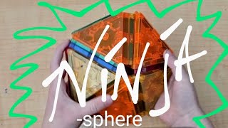 Make A Ninja-Sphere with Ronin & Triangle Magnet Tiles!