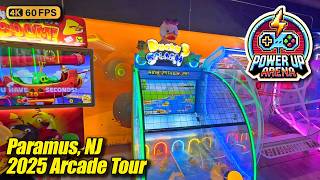 Power Up Arena @ Garden State Plaza (Paramus NJ), August 2025 arcade tour, new 4K full walkthrough