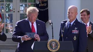 Trump holds ceremony launching US Space Command