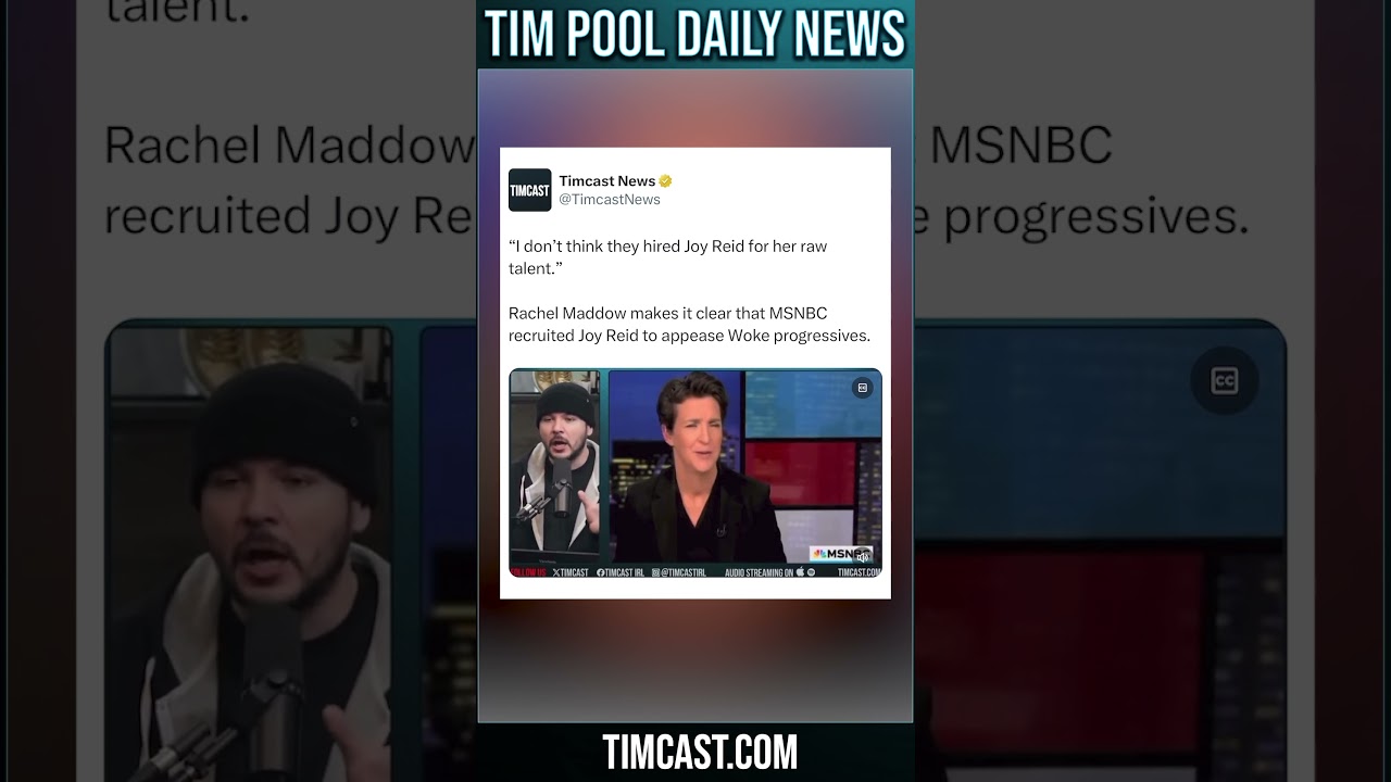 Rachel Maddow Makes it Clear That MSNBC Recruited Joy Reid to Appease Woke Progressives #shorts