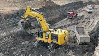 Caterpillar 6015B Excavator Loading Trucks With Two Passes - Sotiriadis Mining Works