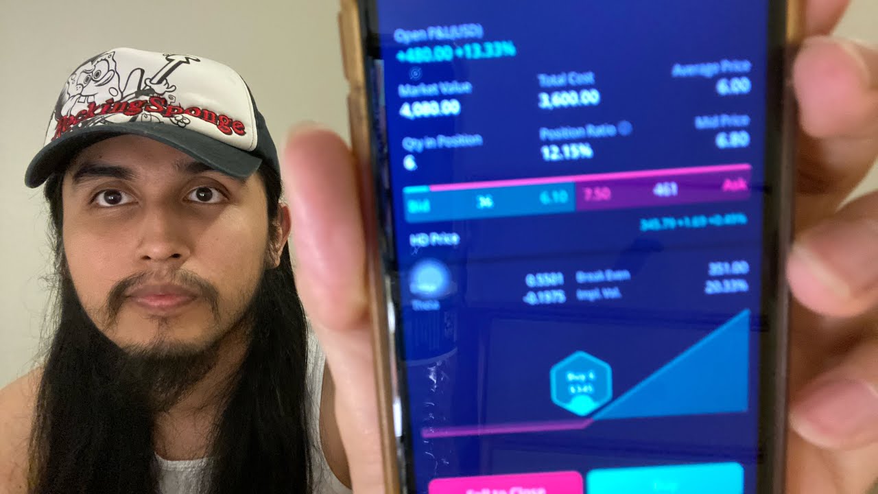 I made $480 trading stock options!