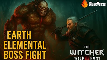 Earth Elemental Fight – Witcher 3 Ultra Graphics | RTX 3060 Gameplay