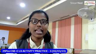 25Pos CSE-C LS ACTIVITY PRACTICE - 3 (02/03/23)