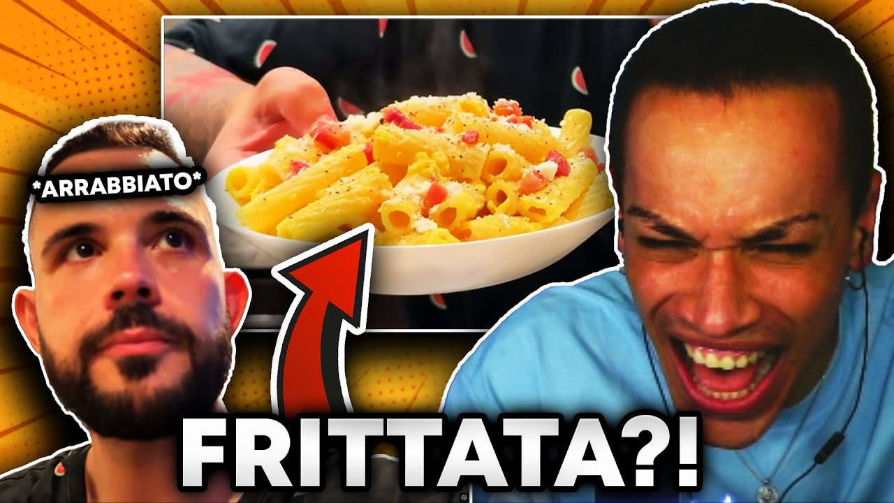 HA FATTO UNA FRITTATA?! - REAGISCO alla CARBONARA AMERICANA di CICCIOGAMER89