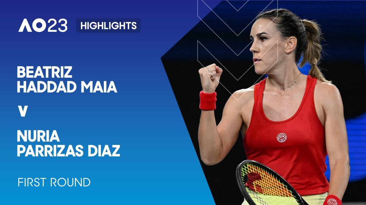 Beatriz Haddad Maia v Nuria Parrizas Diaz Highlights  Australian Open 2023 First Round