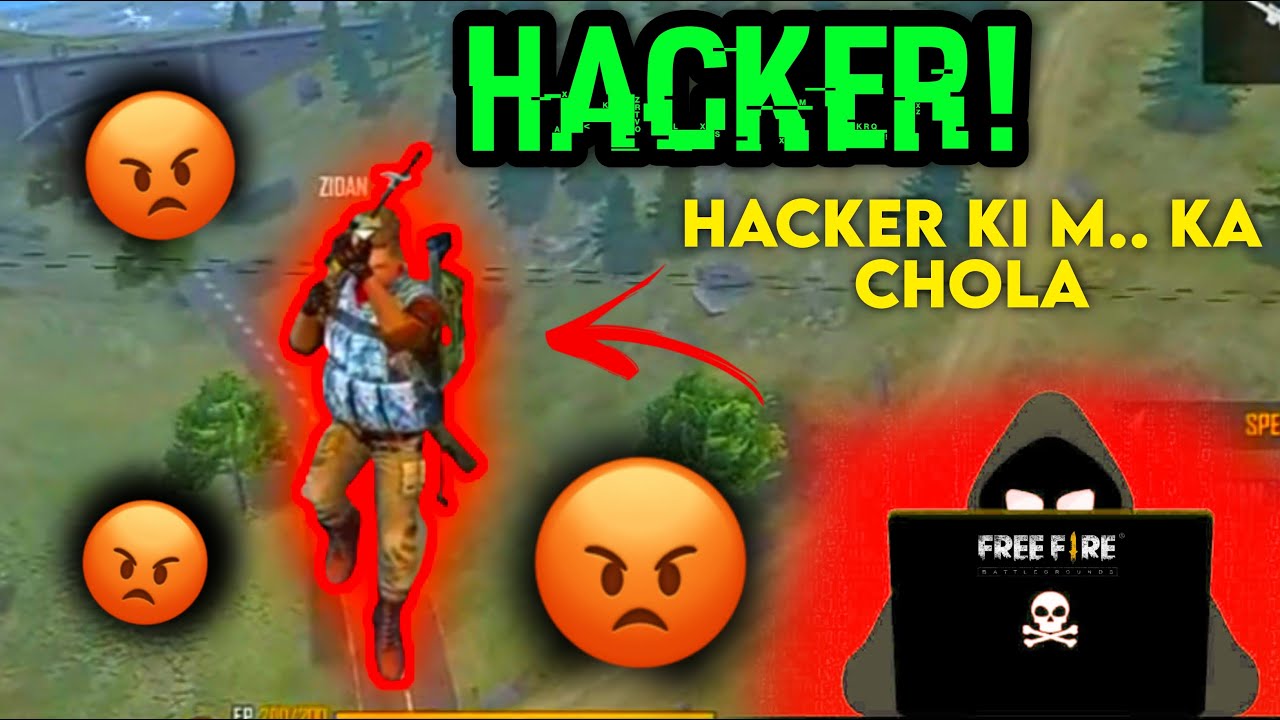 FLYING HACKER IN FREEFIRE HEADSHOT HACKER RAKHAL D GAMING