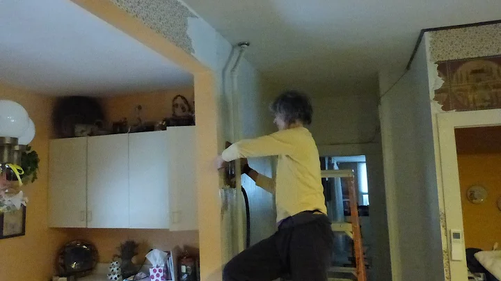 Michelle Strips in the Kitchen
