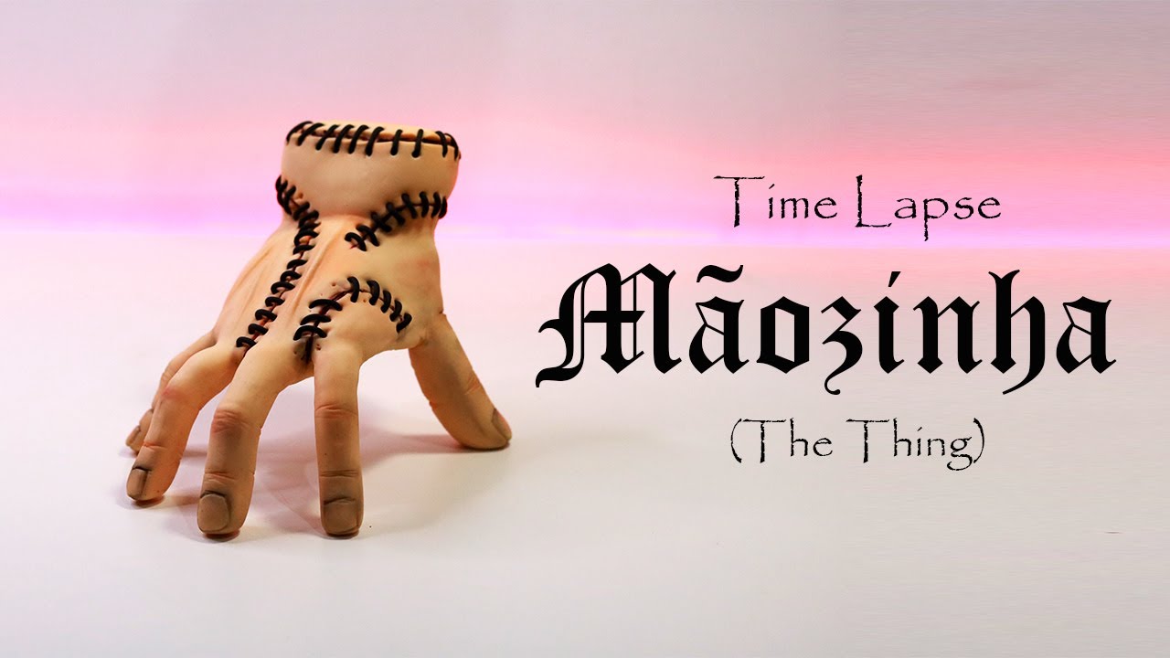 COMO FAZER O MÃOZINHA DA SÉRIE WANDINHA COM BISCUIT - WEDNESDAY ADDAMS