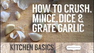 Ever need to know how to: prep garlic in advance, crush without a
press, peel garlic, mince cut or general...