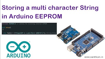 Storing a multi character String inside internal  EEPROM of Arduino