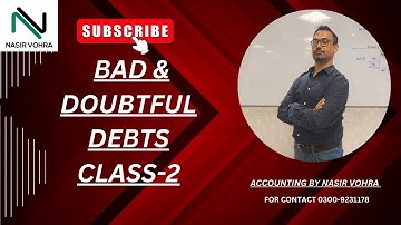 BAD&DOUBTFUL DEBTS PRC 04 MCQS CLASS 2 INSHALLAH UPLOADING COMPLETE  ICAP STUDY TEXT MCQS SOLUTIONS