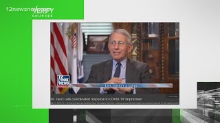 VERIFY: Did Dr. Fauci endorse Trump \& praise his handling of the coronavirus?