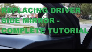 how to replace driver side mirror on corolla