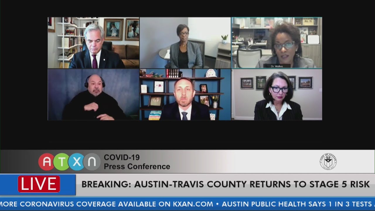 Austin-Travis County return to Stage 5 COVID-19 risk guidelines