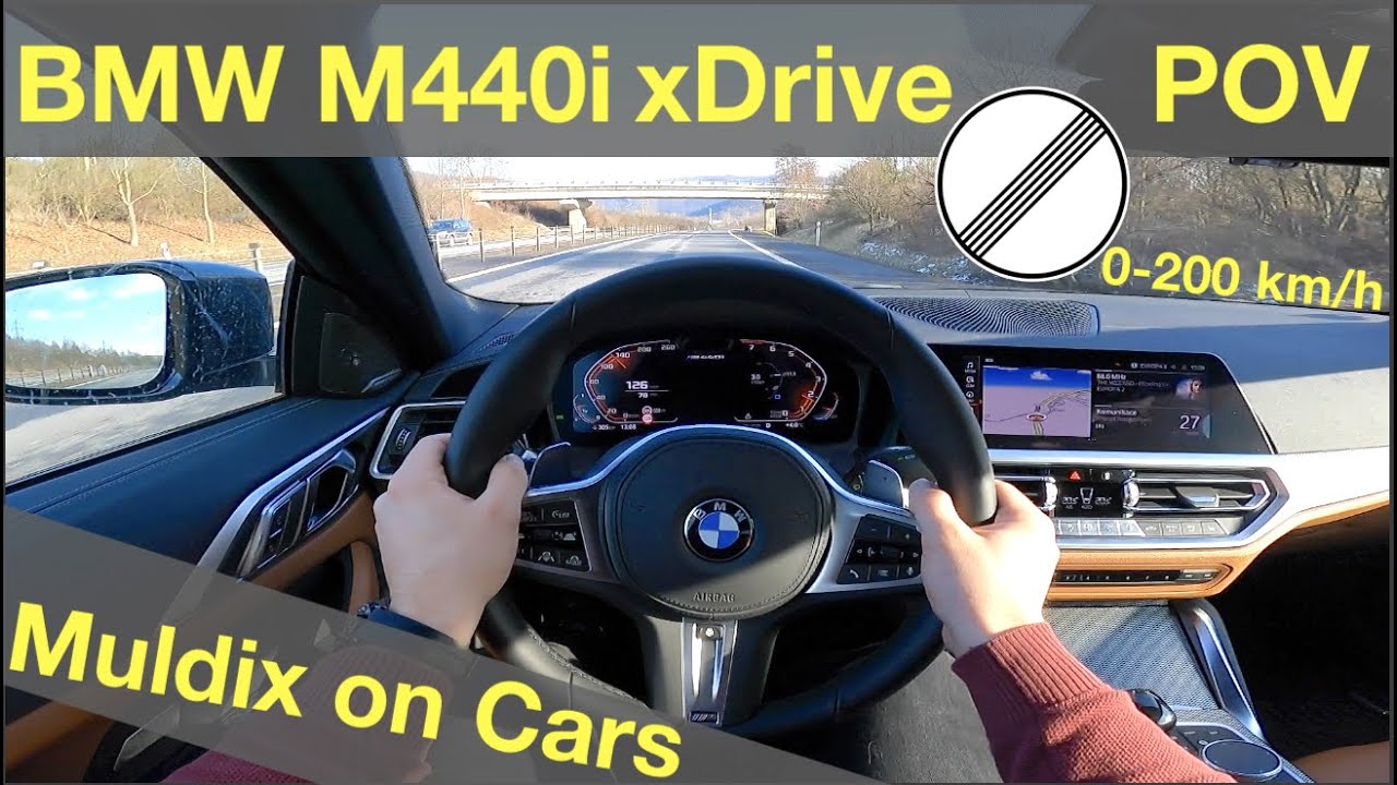 BMW M440i xDrive (2021) POV Test Drive + Acceleration 0-200 km/h - YouTube