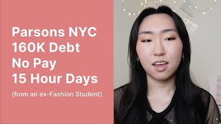 4 reasons why FASHION wasn't worth it- I quit. (ex PARSONS Fashion Student)