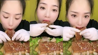 Chinese Mukbang ASMR Fat Meat