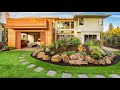 WELCOMING! FRONT YARD DRIVEWAY GARDEN DESIGN IDEAS | BEAUTIFUL DRIVEWAY GARDEN FOR FRONTYARD DECOR