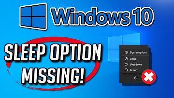 Fix Windows 10 Sleep Option Missing - 2025