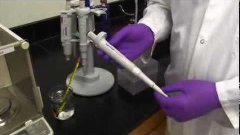 Pipette Calibration and Cleaning