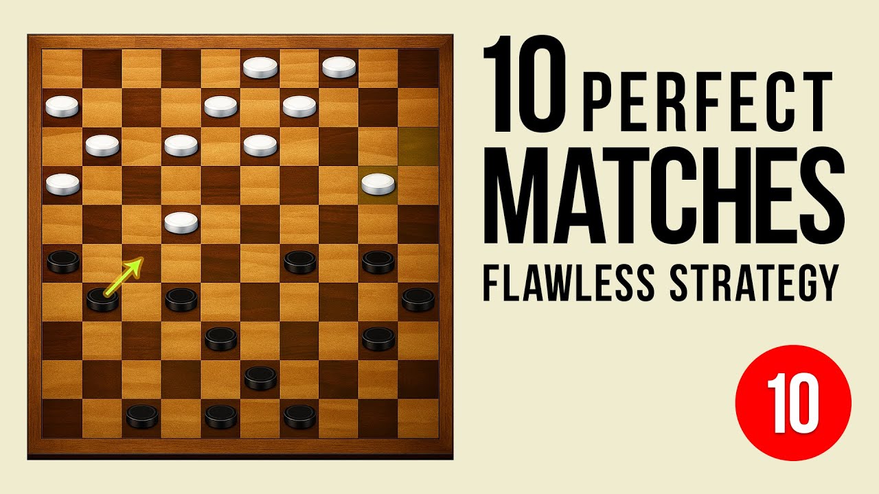 Checkers Smooth Perfecting Your Checkers Game: 10 Flawless Matches to Study - YouTube