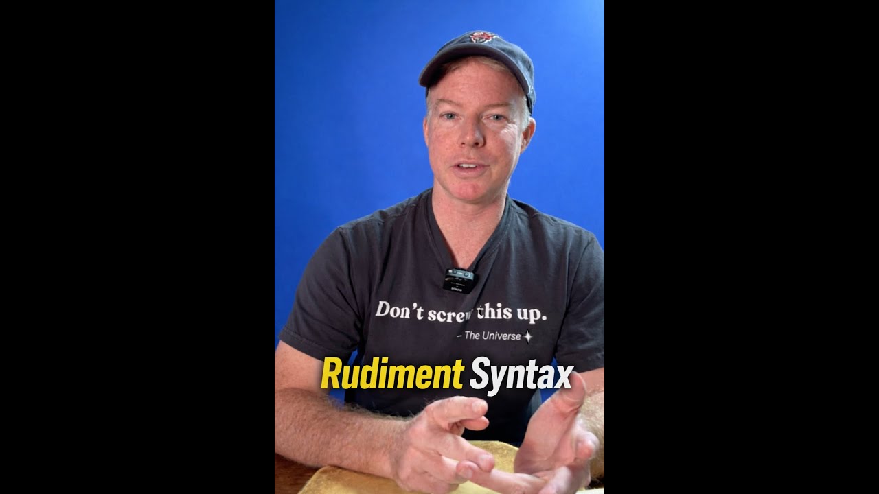 Rudiment Syntax Origin - YouTube