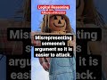Straw Person - Logic & Reason - Fallacies of Language #shorts