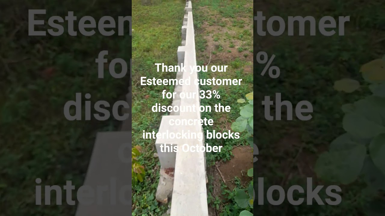 Our First Site Of Making The Concrete Interlocking Blocks 