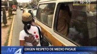 Chiclayo: Universitarios y escolares marcharon para exigir respeto al medio pasaje