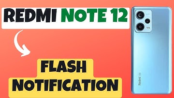 Redmi Note 12 Led Light Call Notification ||  Enable Call Flash || How to Enable Flash on Call