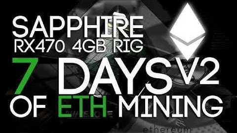 7 Days of Ethereum Mining With The 6GPU RX 470 4GB Rig, V2.