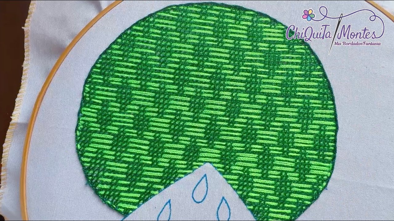 Bordado Fantasía Sandía 11 / Hand Embroidery Watermelon #bordado #embroidery #hechoamano 