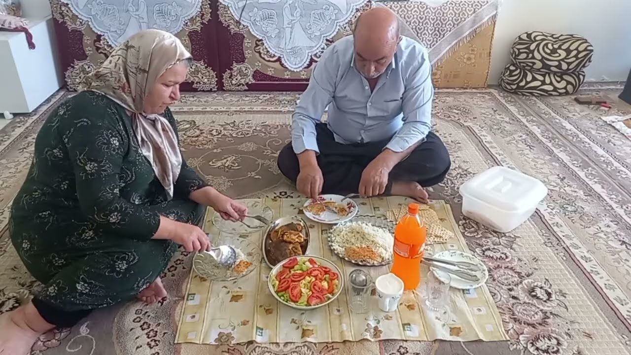 A Peaceful Winter Night in Village Life