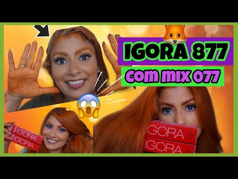 igora 877 com mix 077 Ruivo Maravilhoso 