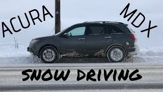 Acura MDX snow driving