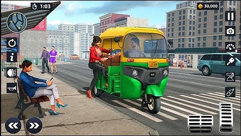 city tuk tuk rickshaw driving - auto rickshaw | android gameplay #4 | @gamester16.6M