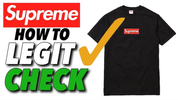 Step 3: Check the wash tag of your Supreme x LV box logo t-shirt