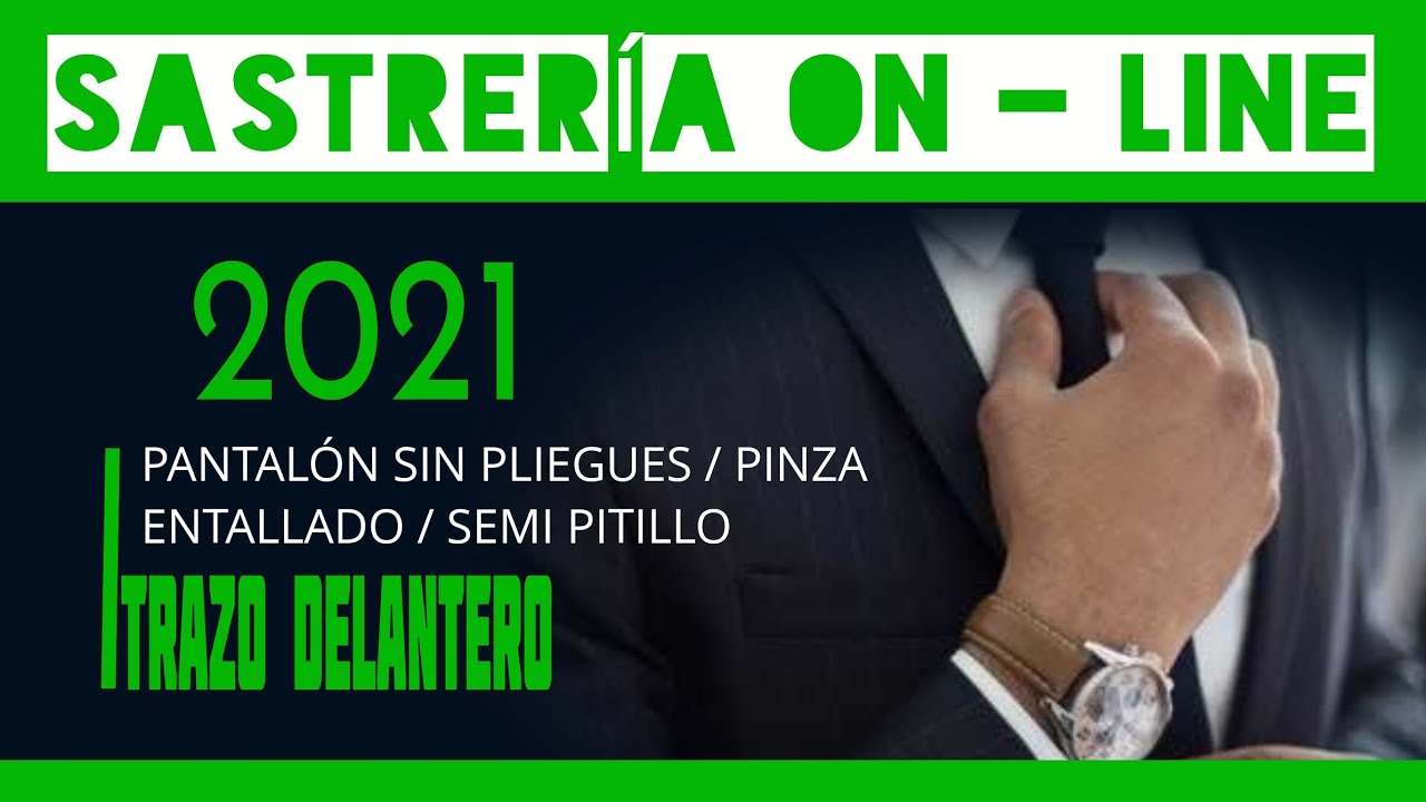 PANTALÓN SIN PLIEGUES  TRAZO DELANTERO