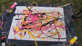 Jackson Pollock Action Painting