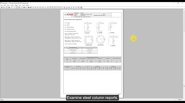 ideCAD Structural | Steel Design Reports | BIM for Structural Engineering