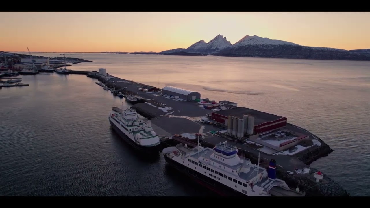 Sandnessjøen i solnedgang 6. april -23