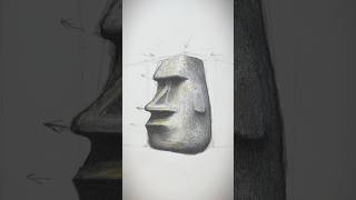 How to Draw MOAi 🗿 #art #drawing #shorts #foryou