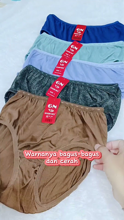 CD Wanita Golden Nick Bahan Katun Adem Lembut #celanadalam #reviewproduk