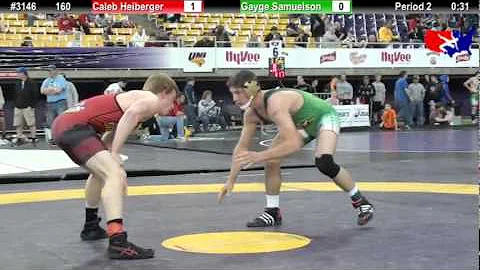 FSN 160: Caleb Heiberger (Tri-Valley) vs. Gayge Samuelson (decorah wrestling club)