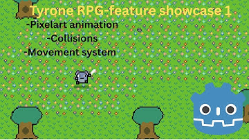 Tyrone RPG Feature Showcase 1 - Godot┃Animations, Colisions and Movement