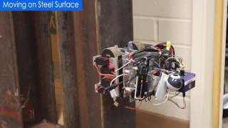 Climbing robot for steel bridge and structure inspection