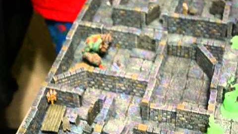 Dwarven Forge Game Tiles Dungeon setup with Reaper Bones Part 2