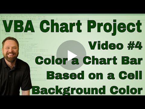 VBA Chart Project - Color Single Bar from Cells in a Range @EverydayVBAExcelTraining