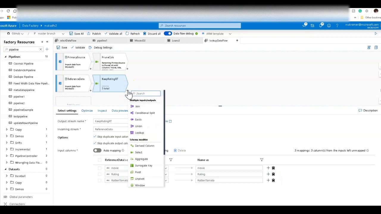 ADF Lookup Transformation Updates and Tips - YouTube